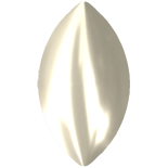 Crystal Cream Pearl F 6x3.5mm